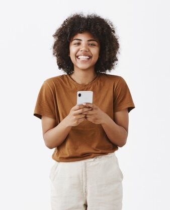 Smiling african american girl